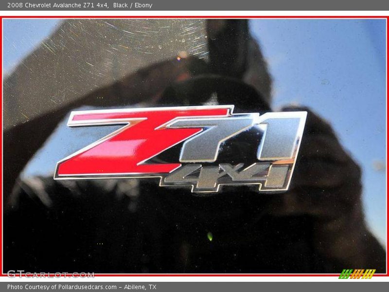 Black / Ebony 2008 Chevrolet Avalanche Z71 4x4