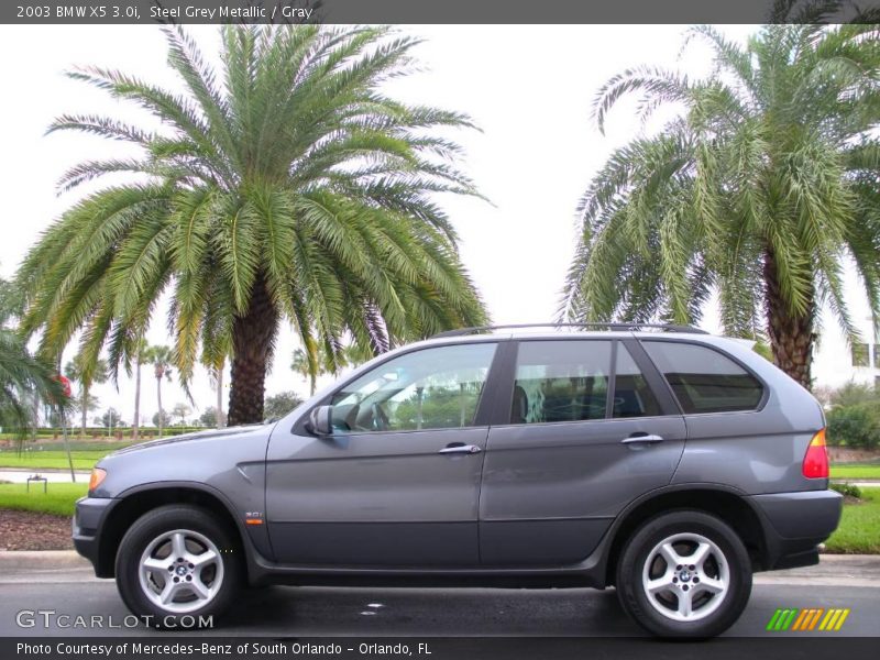 Steel Grey Metallic / Gray 2003 BMW X5 3.0i