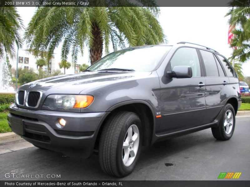 Steel Grey Metallic / Gray 2003 BMW X5 3.0i