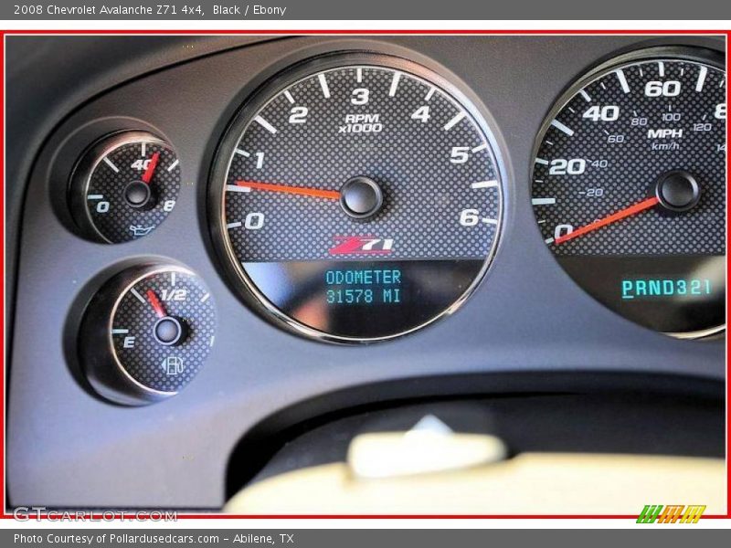 Black / Ebony 2008 Chevrolet Avalanche Z71 4x4