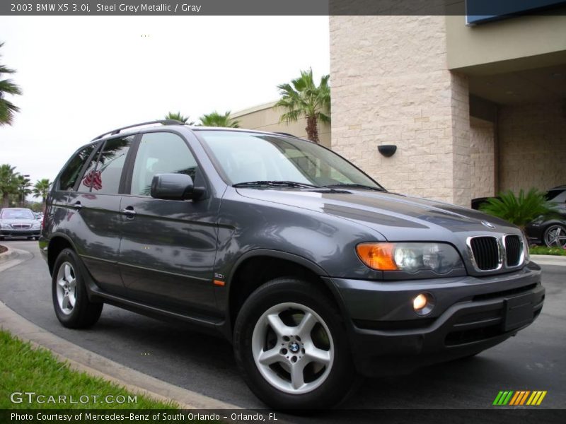 Steel Grey Metallic / Gray 2003 BMW X5 3.0i