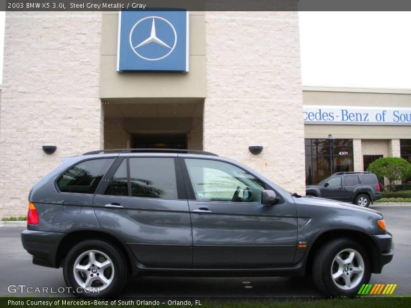 Steel Grey Metallic / Gray 2003 BMW X5 3.0i