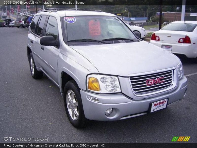 Liquid Silver Metallic / Ebony 2008 GMC Envoy SLE 4x4