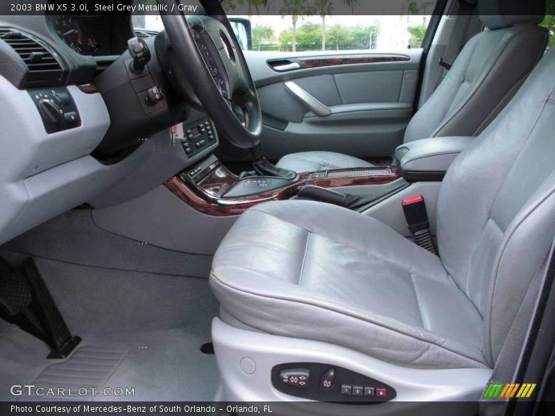 Steel Grey Metallic / Gray 2003 BMW X5 3.0i