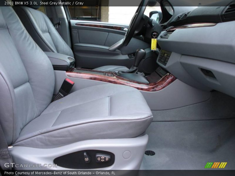 Steel Grey Metallic / Gray 2003 BMW X5 3.0i