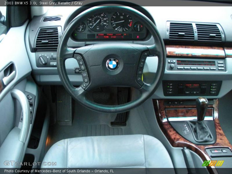 Steel Grey Metallic / Gray 2003 BMW X5 3.0i