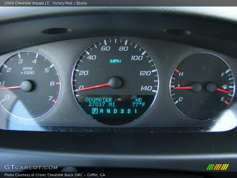Victory Red / Ebony 2009 Chevrolet Impala LT