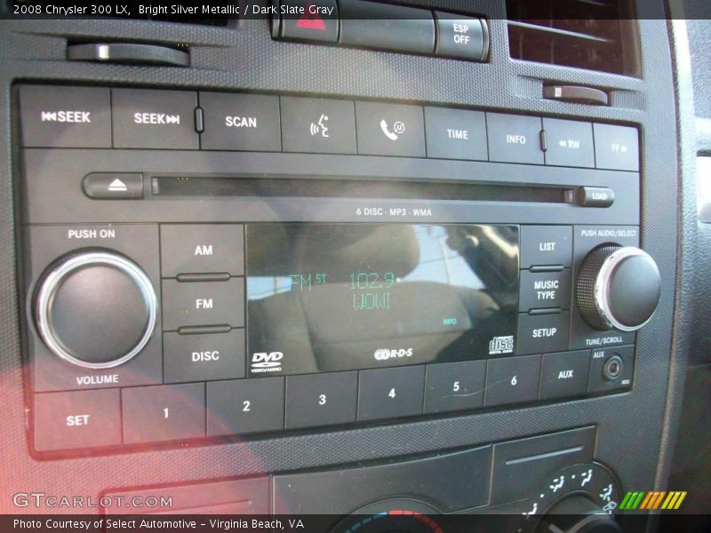 Bright Silver Metallic / Dark Slate Gray 2008 Chrysler 300 LX