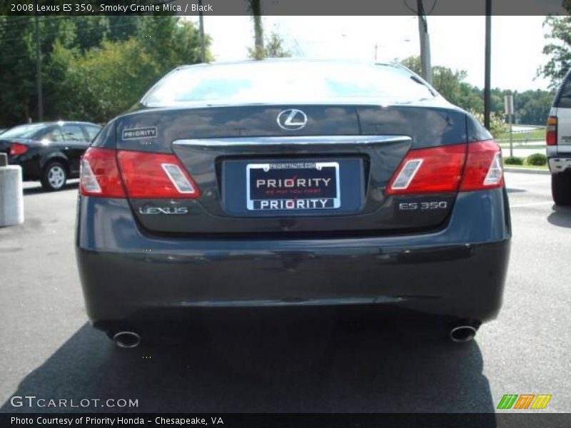 Smoky Granite Mica / Black 2008 Lexus ES 350