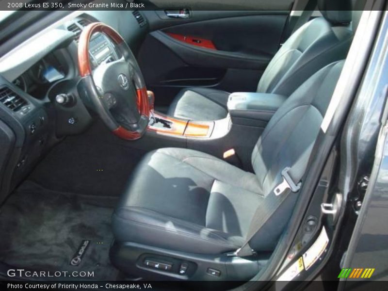 Smoky Granite Mica / Black 2008 Lexus ES 350