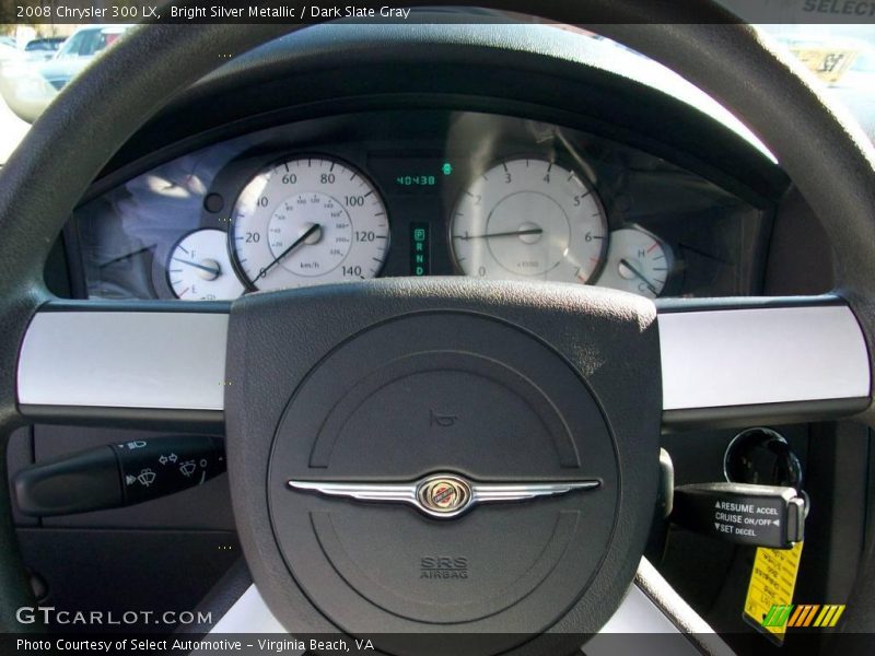 Bright Silver Metallic / Dark Slate Gray 2008 Chrysler 300 LX