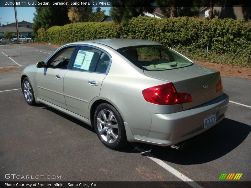 Serengeti Sand Metallic / Wheat 2006 Infiniti G 35 Sedan