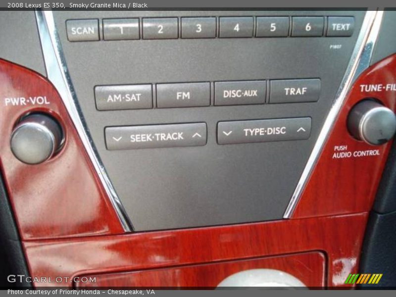 Smoky Granite Mica / Black 2008 Lexus ES 350