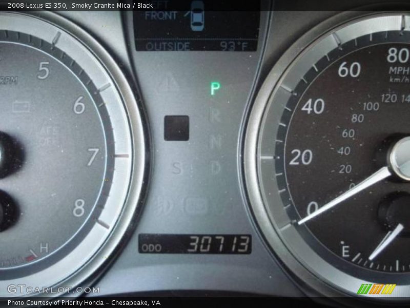 Smoky Granite Mica / Black 2008 Lexus ES 350