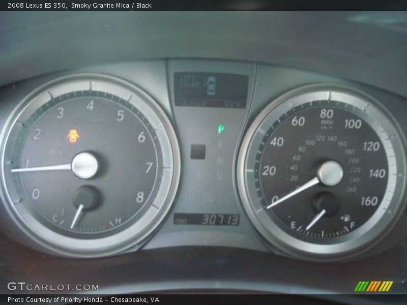 Smoky Granite Mica / Black 2008 Lexus ES 350
