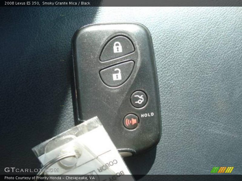 Smoky Granite Mica / Black 2008 Lexus ES 350