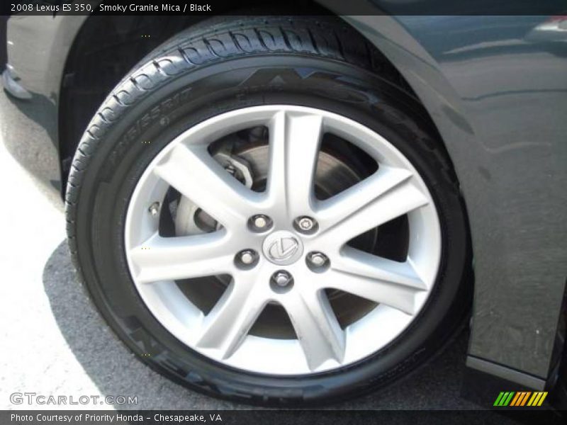 Smoky Granite Mica / Black 2008 Lexus ES 350