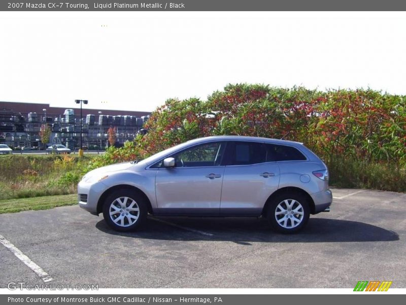 Liquid Platinum Metallic / Black 2007 Mazda CX-7 Touring