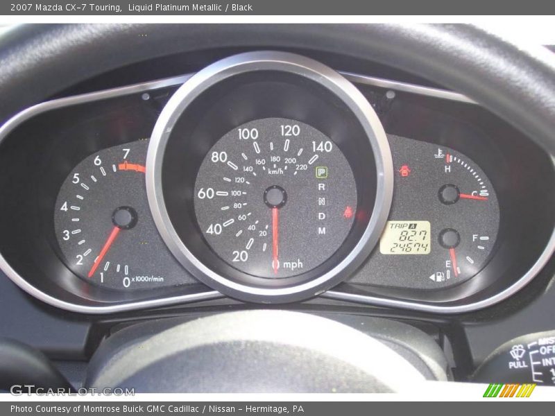 Liquid Platinum Metallic / Black 2007 Mazda CX-7 Touring