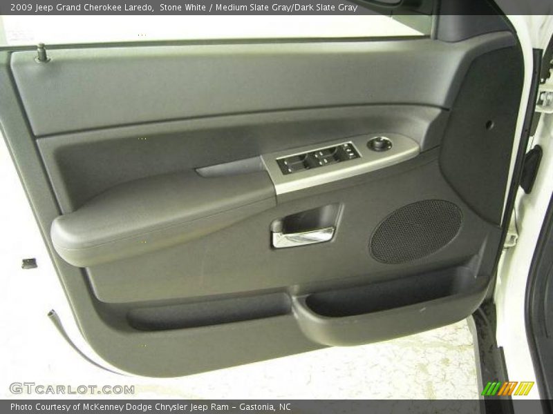 Stone White / Medium Slate Gray/Dark Slate Gray 2009 Jeep Grand Cherokee Laredo