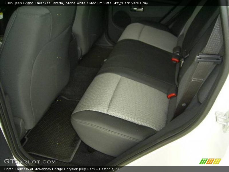 Stone White / Medium Slate Gray/Dark Slate Gray 2009 Jeep Grand Cherokee Laredo