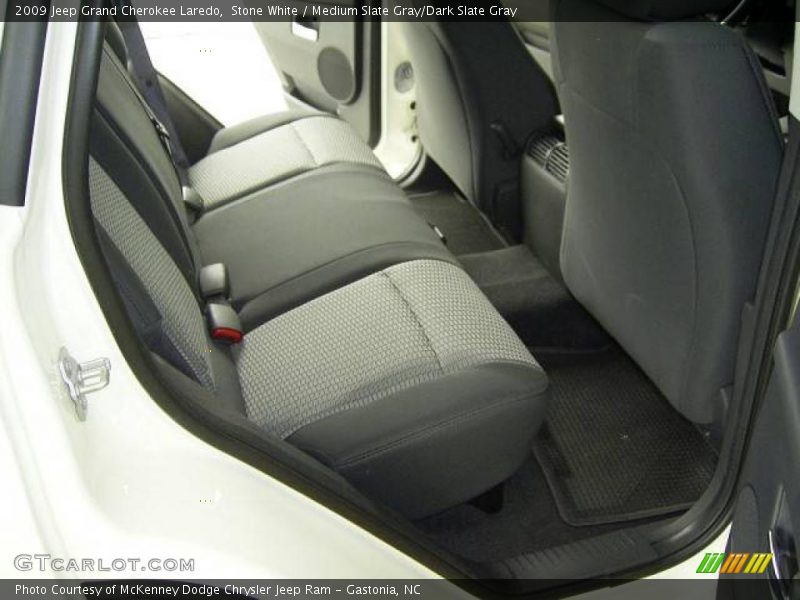 Stone White / Medium Slate Gray/Dark Slate Gray 2009 Jeep Grand Cherokee Laredo