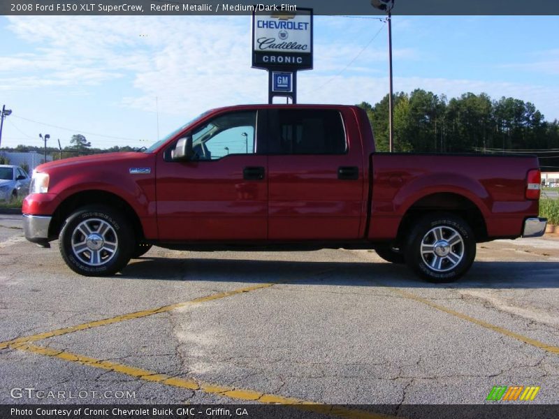 Redfire Metallic / Medium/Dark Flint 2008 Ford F150 XLT SuperCrew