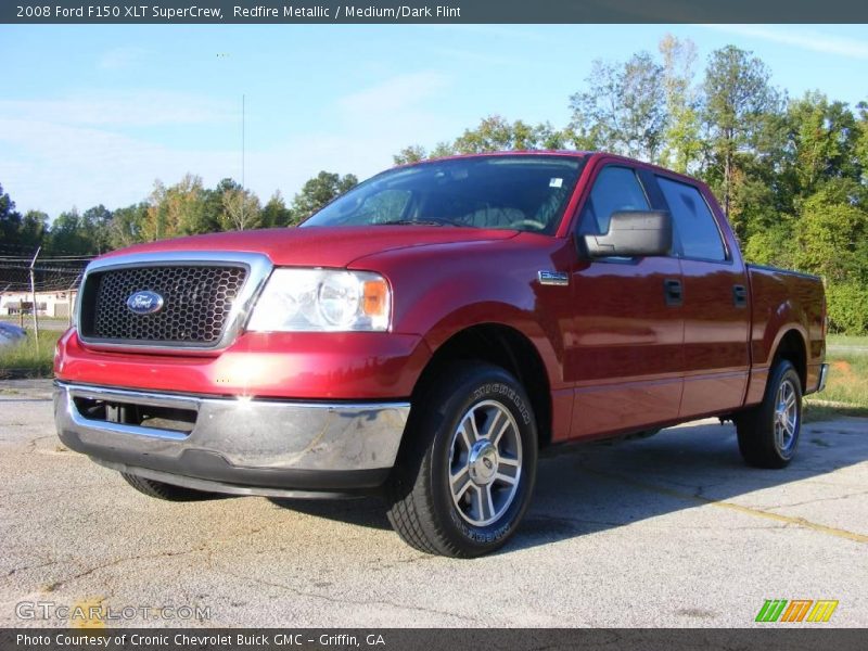 Redfire Metallic / Medium/Dark Flint 2008 Ford F150 XLT SuperCrew