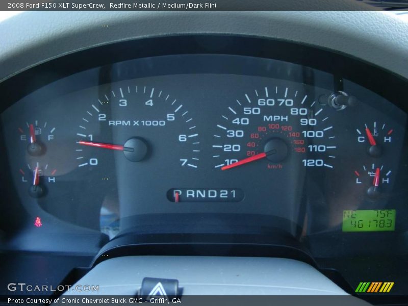 Redfire Metallic / Medium/Dark Flint 2008 Ford F150 XLT SuperCrew