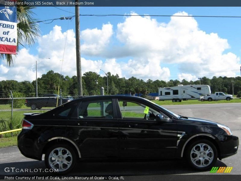 Black / Medium Stone 2008 Ford Focus SES Sedan