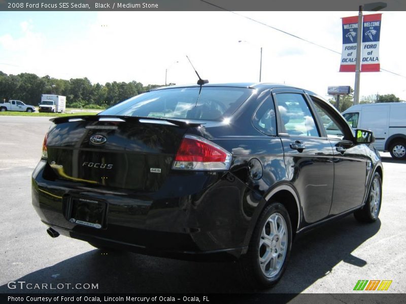 Black / Medium Stone 2008 Ford Focus SES Sedan