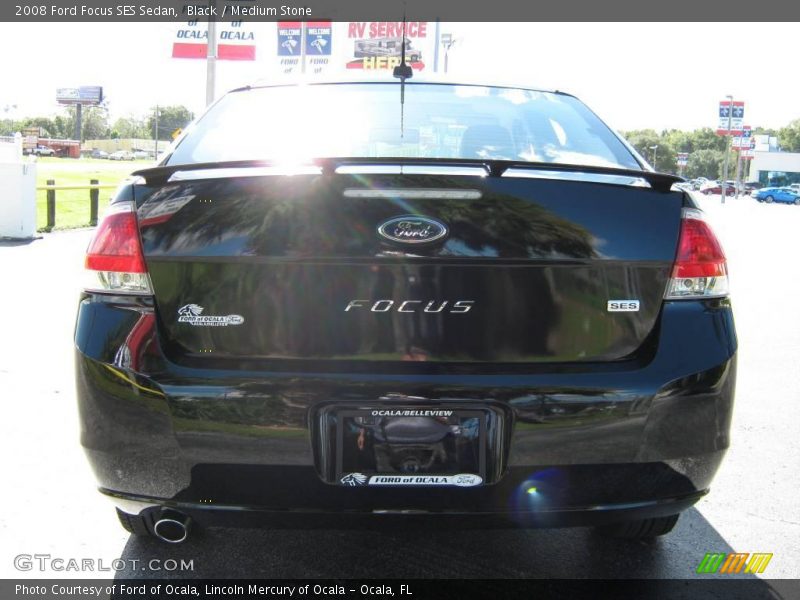 Black / Medium Stone 2008 Ford Focus SES Sedan