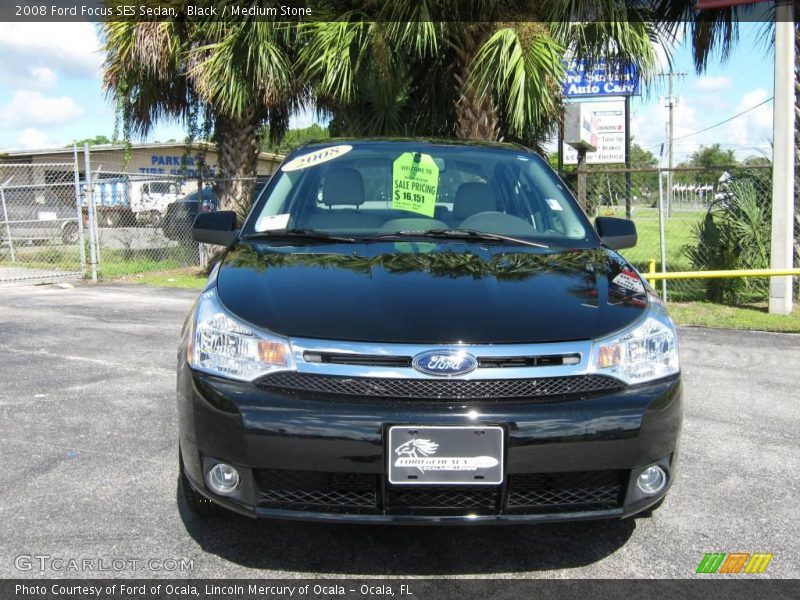Black / Medium Stone 2008 Ford Focus SES Sedan