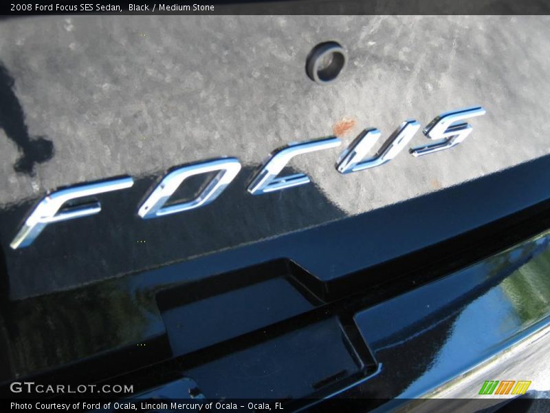 Black / Medium Stone 2008 Ford Focus SES Sedan