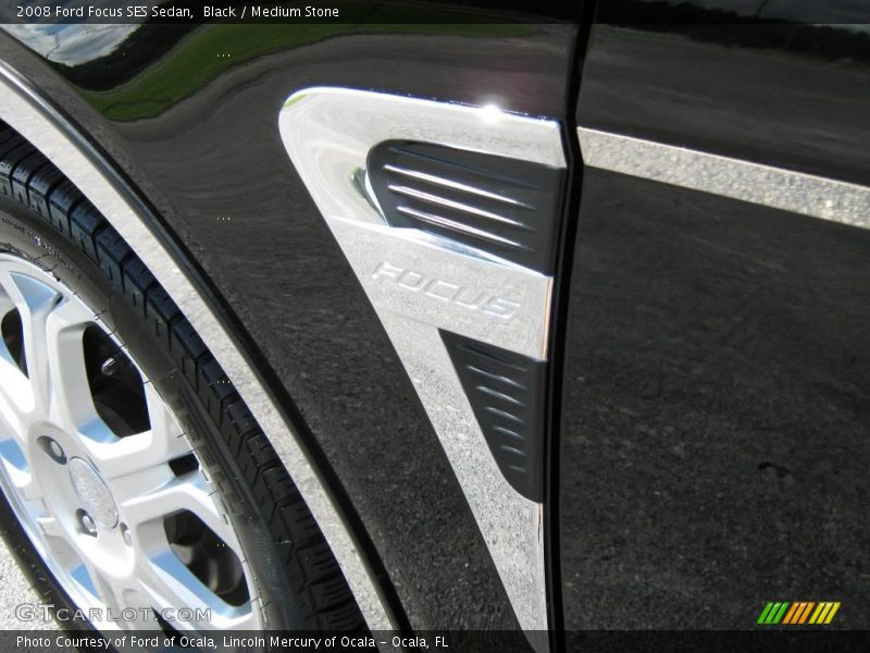 Black / Medium Stone 2008 Ford Focus SES Sedan
