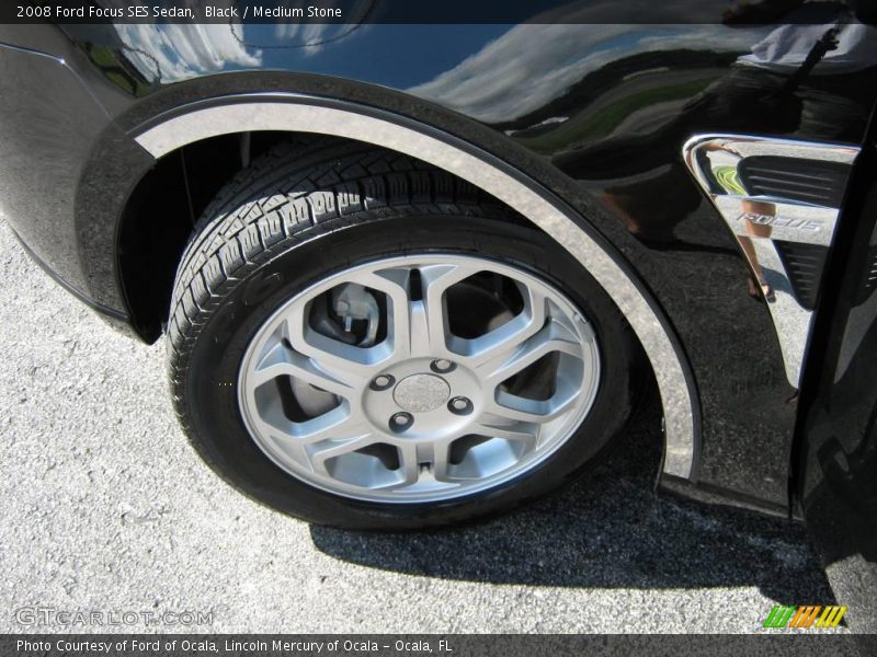 Black / Medium Stone 2008 Ford Focus SES Sedan