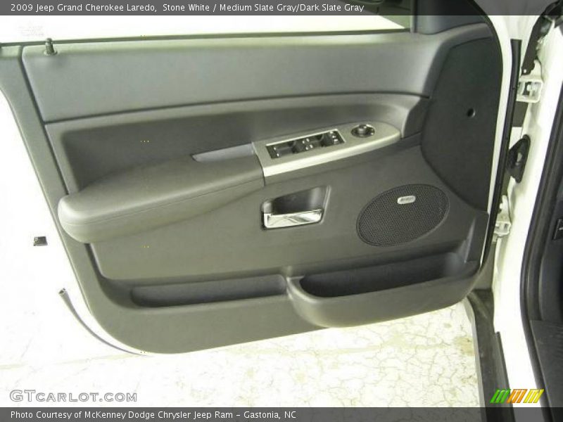 Stone White / Medium Slate Gray/Dark Slate Gray 2009 Jeep Grand Cherokee Laredo