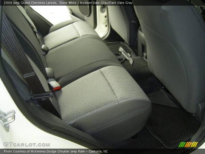 Stone White / Medium Slate Gray/Dark Slate Gray 2009 Jeep Grand Cherokee Laredo