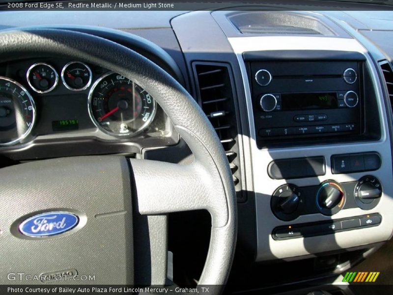 Redfire Metallic / Medium Light Stone 2008 Ford Edge SE