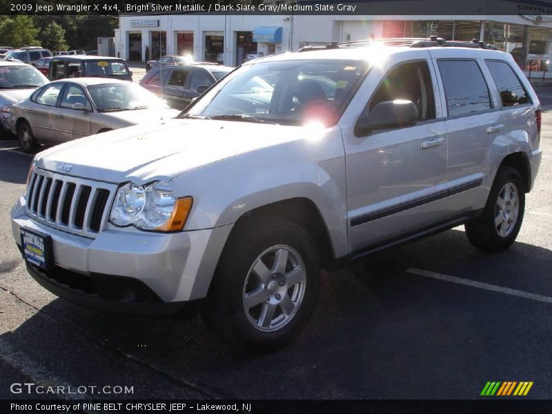 Bright Silver Metallic / Dark Slate Gray/Medium Slate Gray 2009 Jeep Wrangler X 4x4