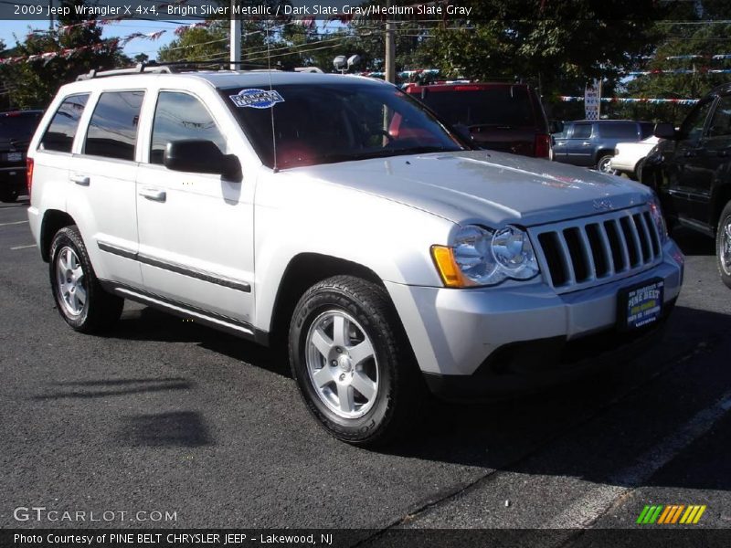 Bright Silver Metallic / Dark Slate Gray/Medium Slate Gray 2009 Jeep Wrangler X 4x4