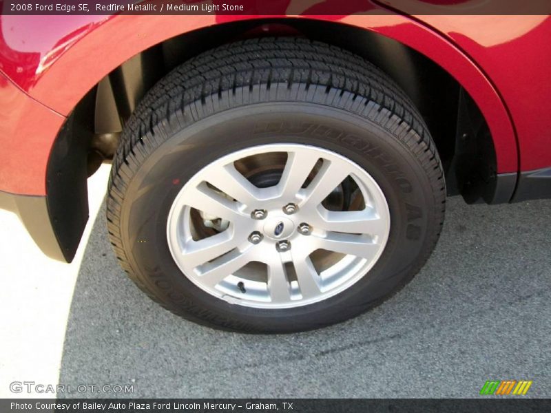 Redfire Metallic / Medium Light Stone 2008 Ford Edge SE