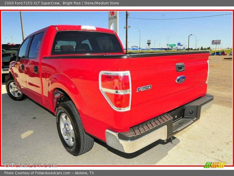 Bright Red / Stone/Medium Stone 2009 Ford F150 XLT SuperCrew