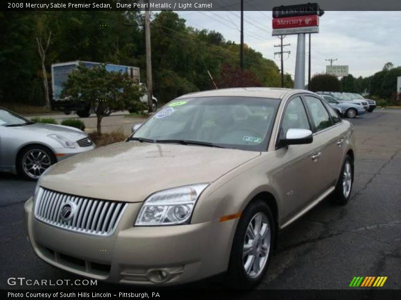 Dune Pearl Metallic / Light Camel 2008 Mercury Sable Premier Sedan