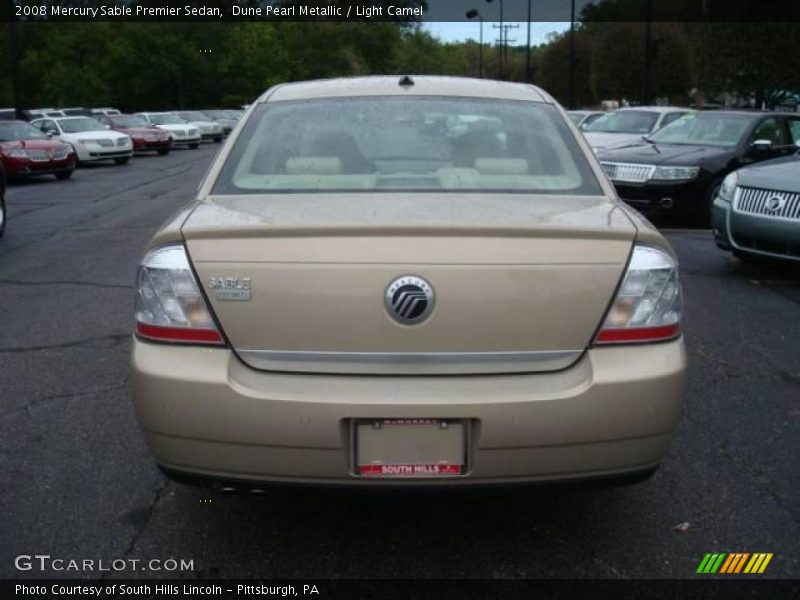 Dune Pearl Metallic / Light Camel 2008 Mercury Sable Premier Sedan