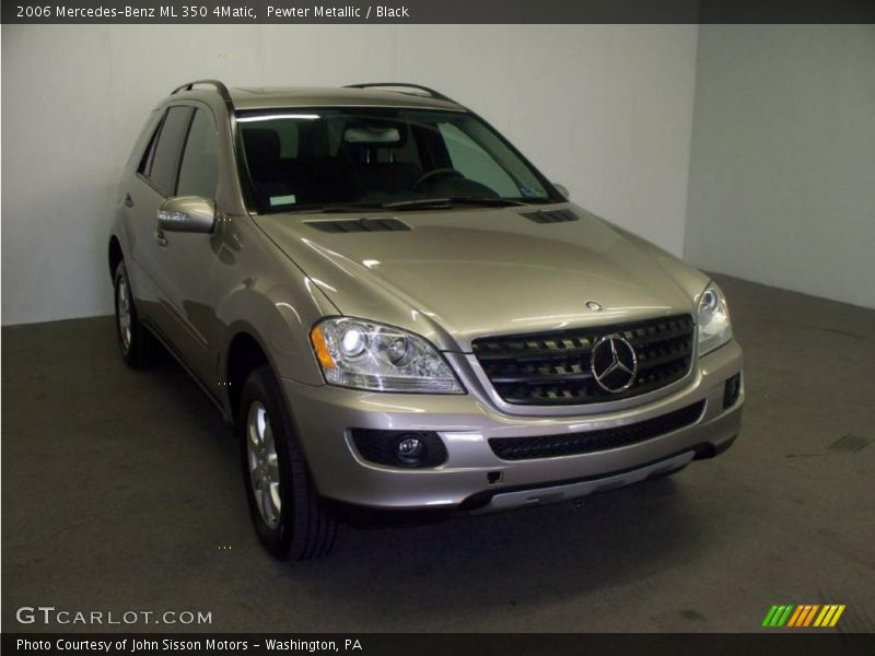 Pewter Metallic / Black 2006 Mercedes-Benz ML 350 4Matic