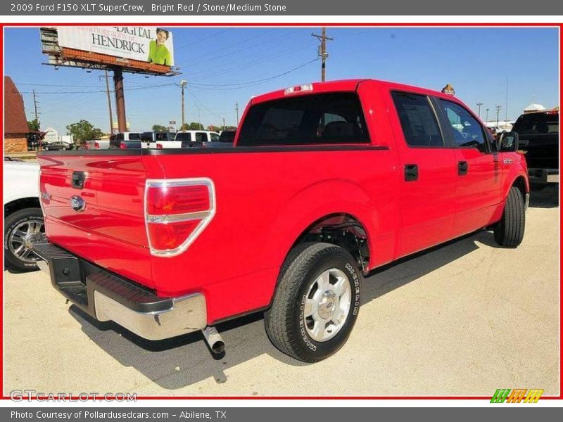 Bright Red / Stone/Medium Stone 2009 Ford F150 XLT SuperCrew
