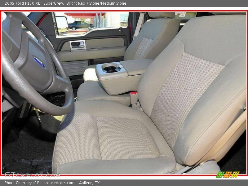 Bright Red / Stone/Medium Stone 2009 Ford F150 XLT SuperCrew