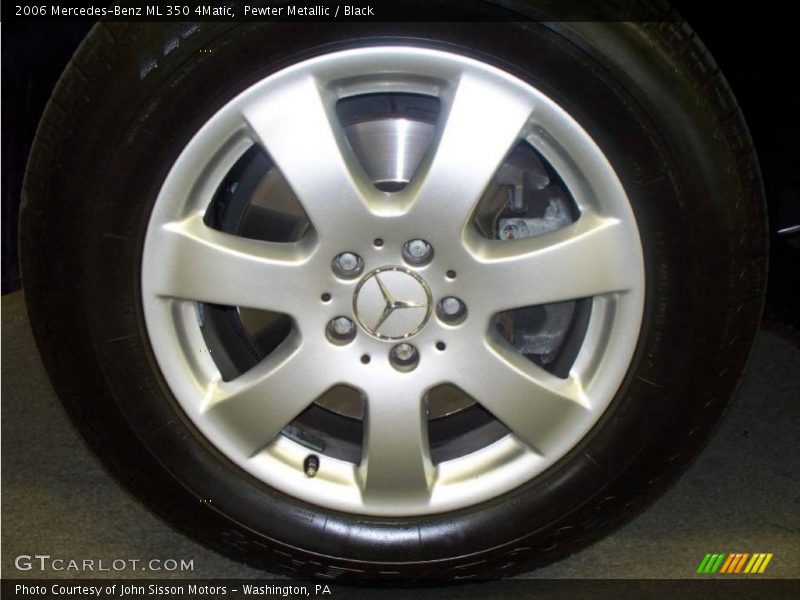 Pewter Metallic / Black 2006 Mercedes-Benz ML 350 4Matic