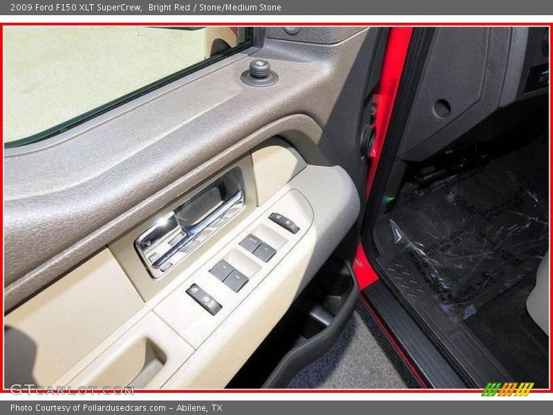 Bright Red / Stone/Medium Stone 2009 Ford F150 XLT SuperCrew